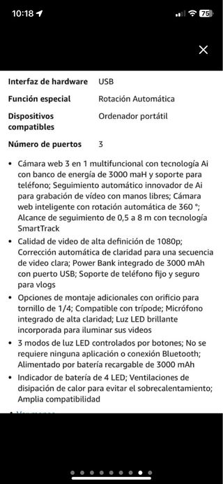 web camara Promate vision 3en 1 nuevas