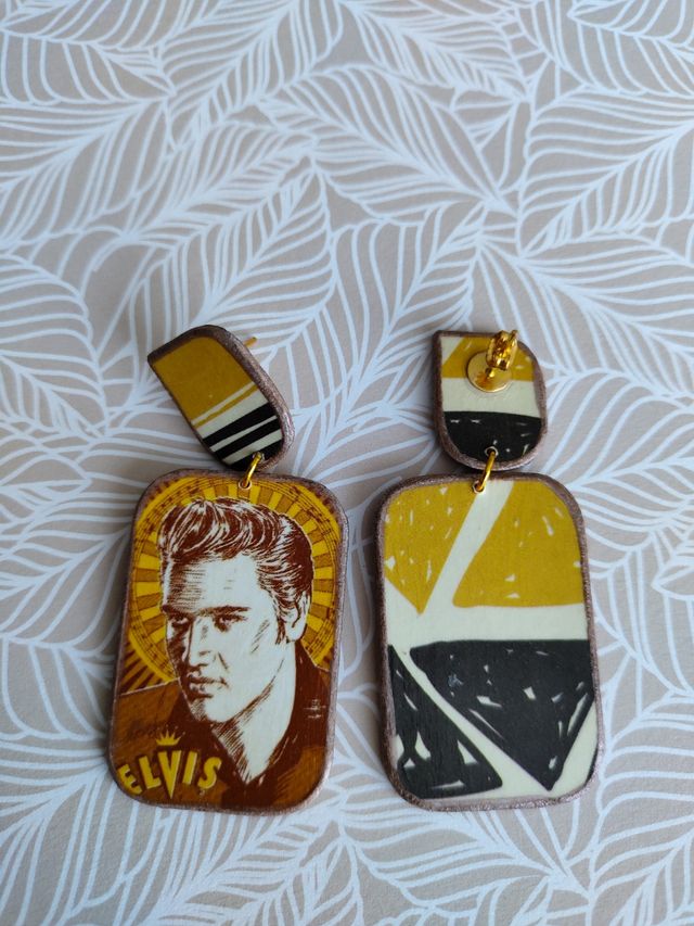 PENDIENTES HECHOS A MANO ELVIS