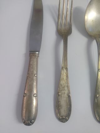 Cubiertos de plata 