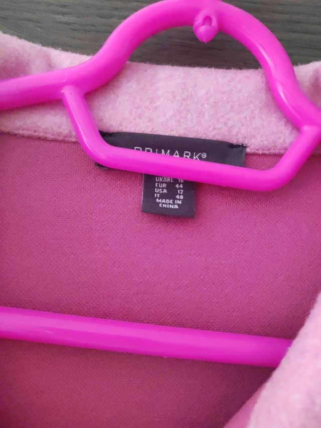 Abrigo Sobrecamisa Rosa Oversize