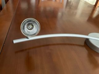 Lampara techo 3 focos IKEA, niquelado, bombillas