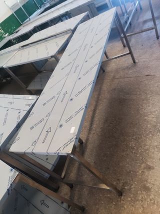 MESA DE ACERO INOX LARGA