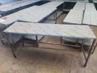 MESA DE ACERO INOX LARGA
