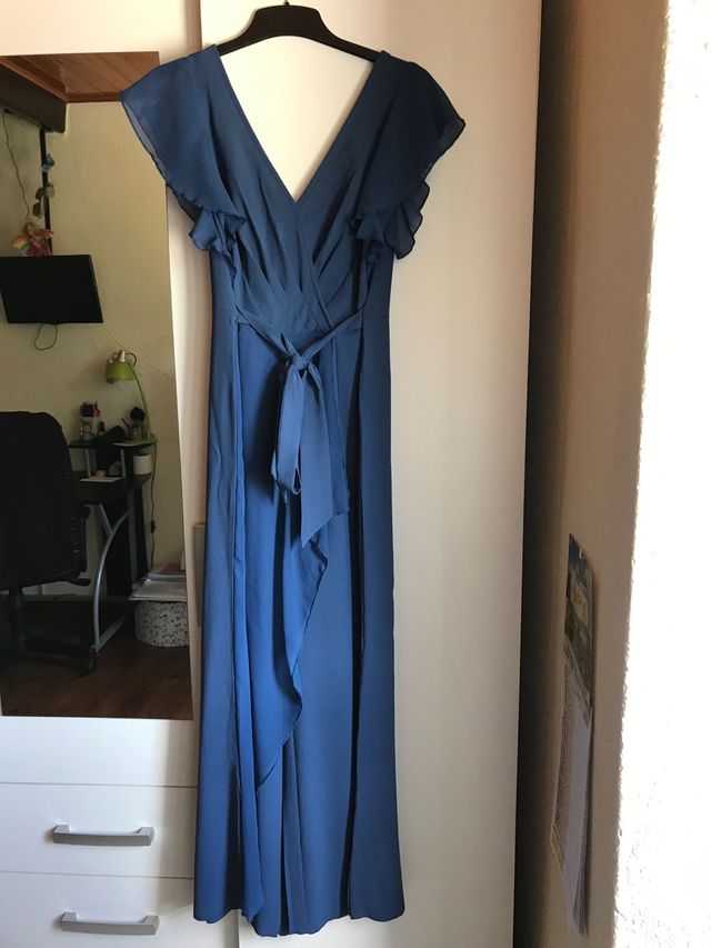 mono elegante color azul