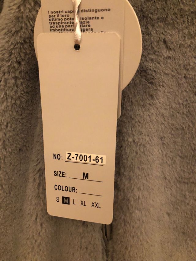 Giubbino nuovo da donna invernale colore grigio 