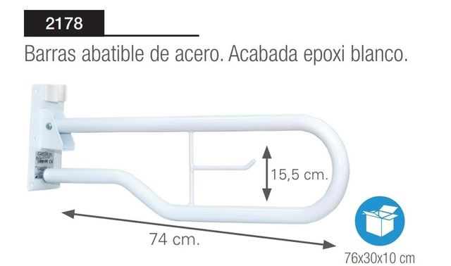 Barra abatible para baño