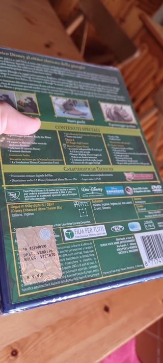 Disney DVD, Il libro della Jungla, nuovo,2 dischi