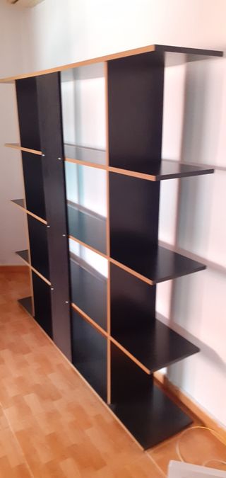 Estanteria libreria color Negro 