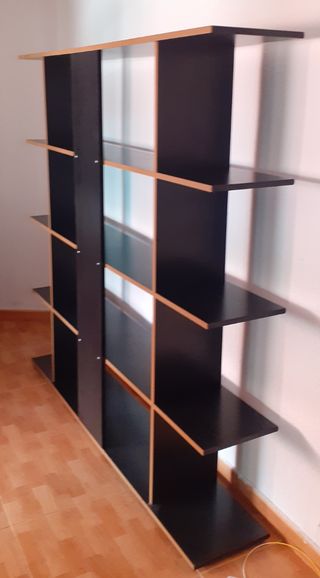 Estanteria libreria color Negro 