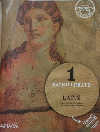 Libros de latín y griego de 1° Bach.