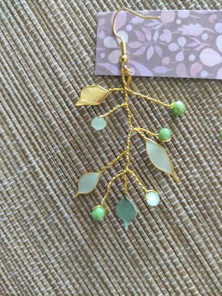 Pendientes de cristal y esmalte