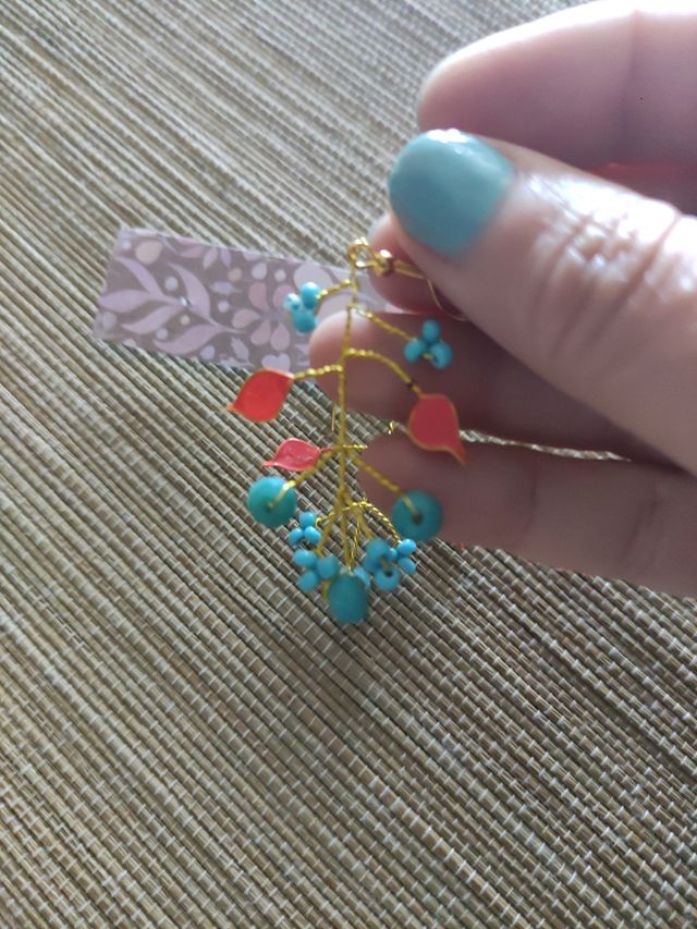 Pendientes de cristal y esmalte