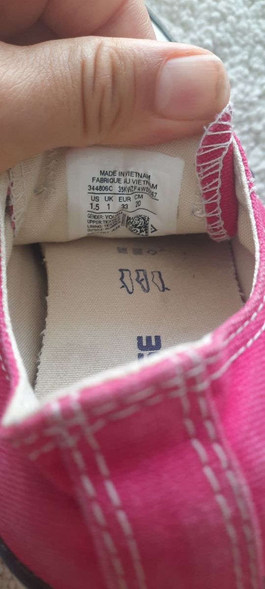 Zapatillas converse niña