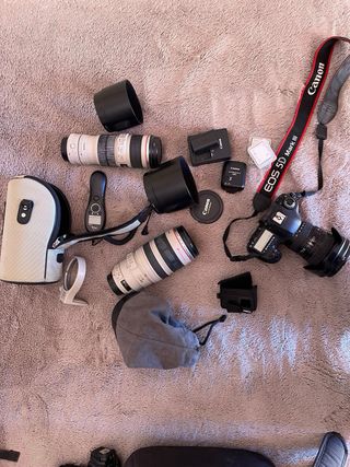 Cámara Canon 5D Mark III con 2 objetivos