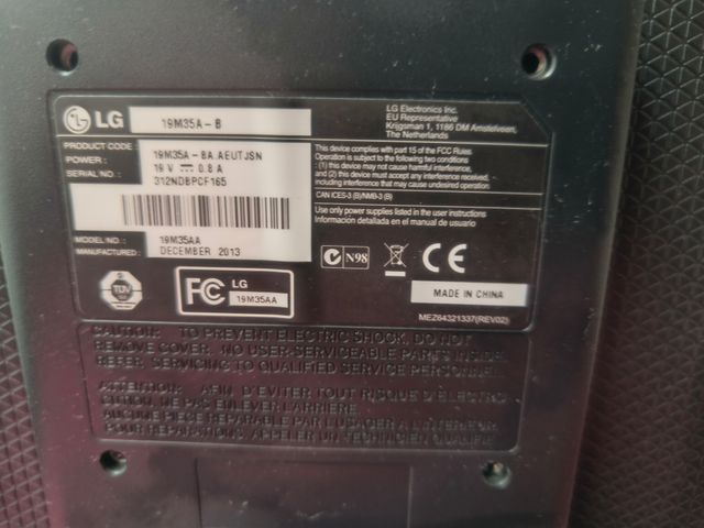 LG Monitor LED de 18,5"
