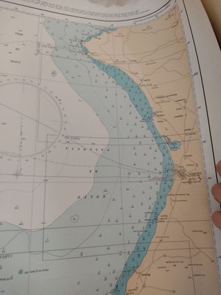 Carta náutica Mar mediterráneo 