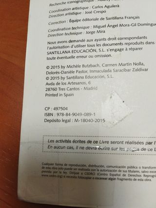 Libro Francés 2 ESO