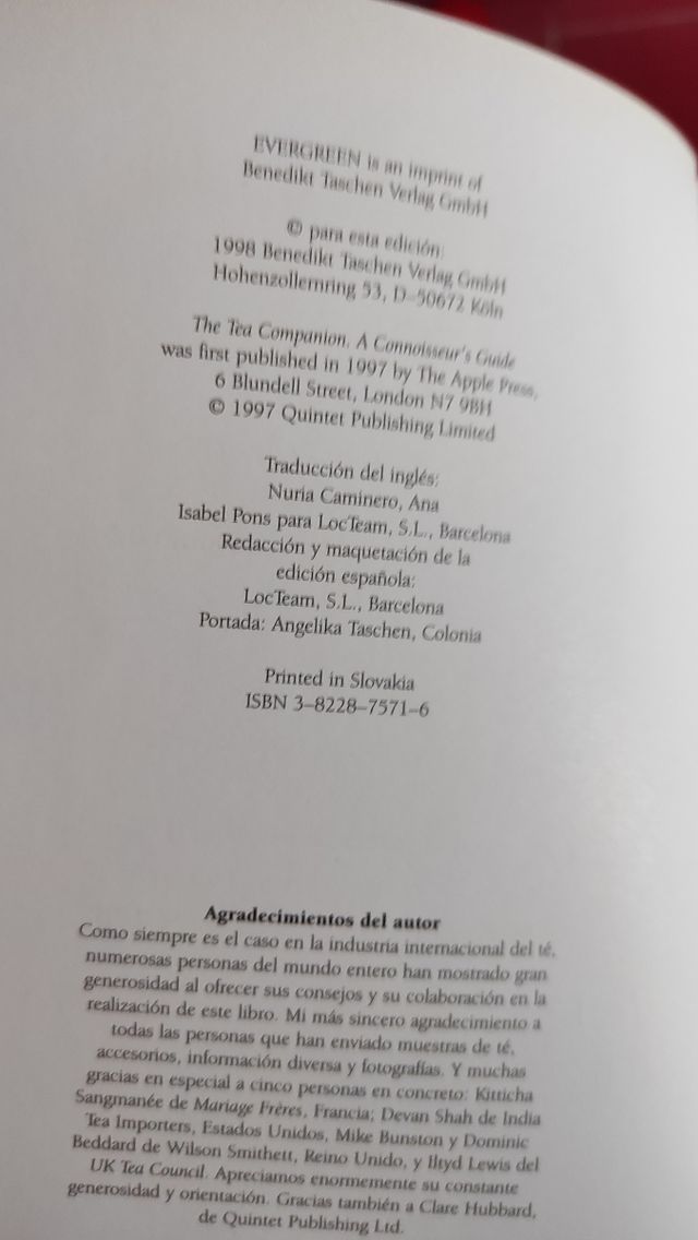 Te, Manual para sibaritas