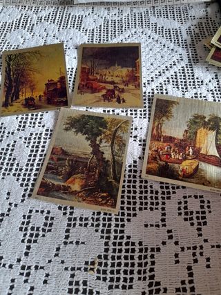 Quattro stampe paesaggi laminati