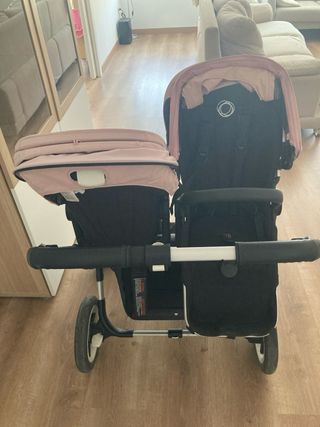 Bugaboo donkey completo carro gemelar