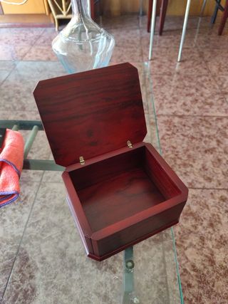 JOYERO MADERA Y PLATA DE LEY