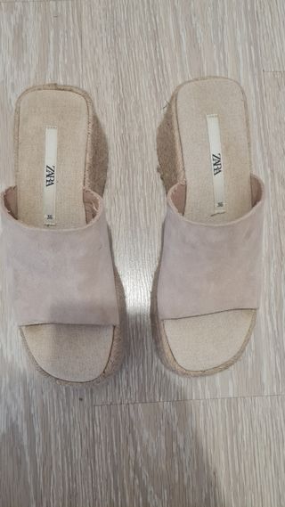 Sandalias Cuña Alta ZARA Talla 36