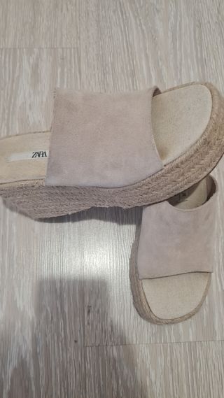 Sandalias Cuña Alta ZARA Talla 36