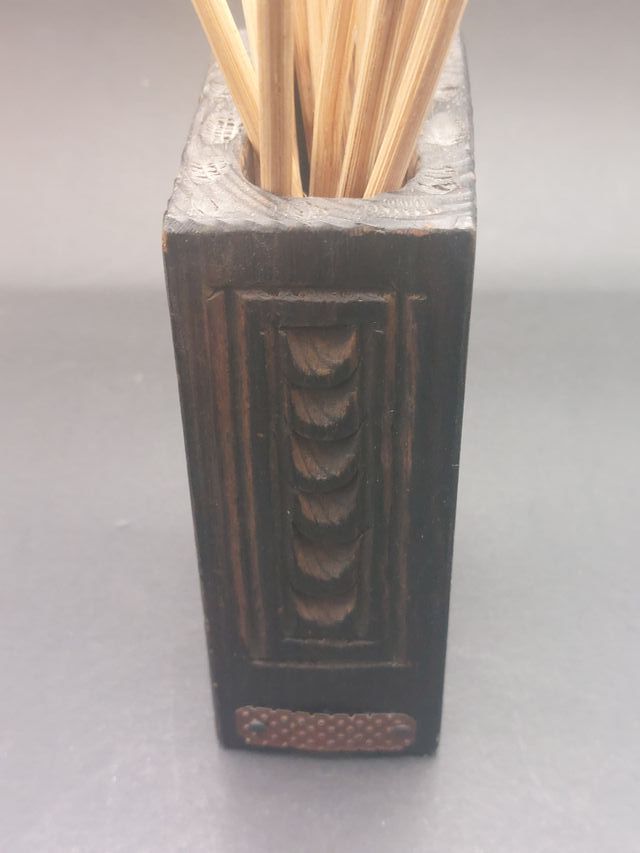 ✅️✅️✅️  CERILLERO DE MADERA VIRGEN DE MONTSERRAT