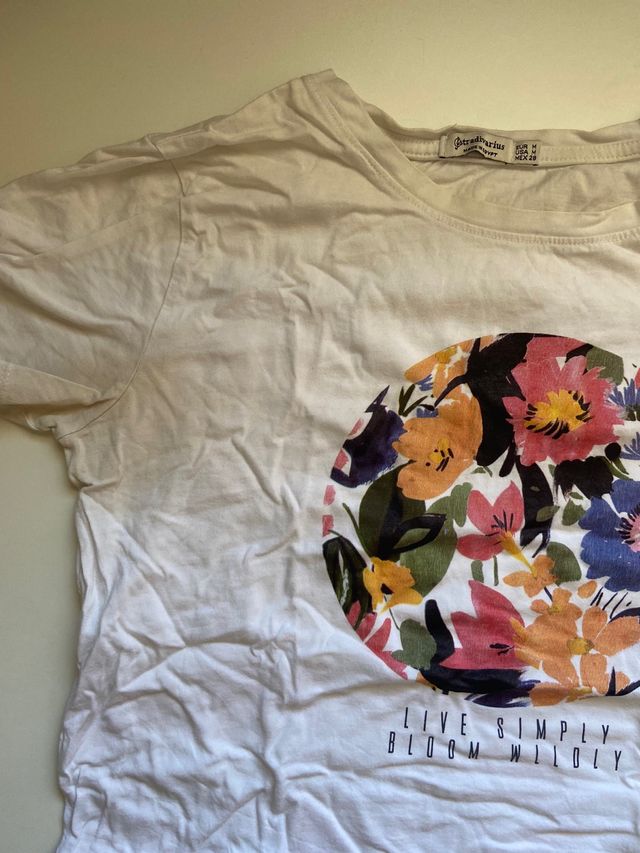 Pack 3 camisetas Stradivarius talla M