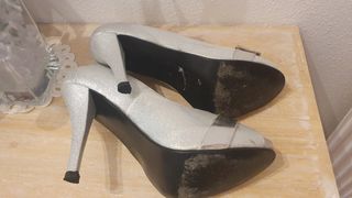 Zapatos plateados 