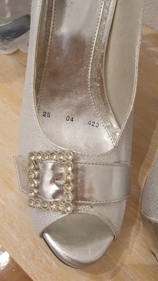 Zapatos plateados 