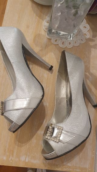 Zapatos plateados 