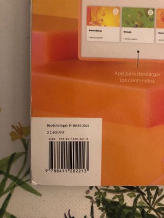 Libro Matemáticas 1ºBachillerato