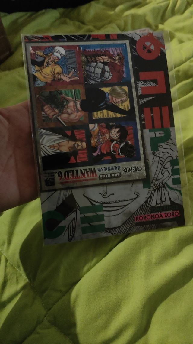 Postal one piece y sellos tcg