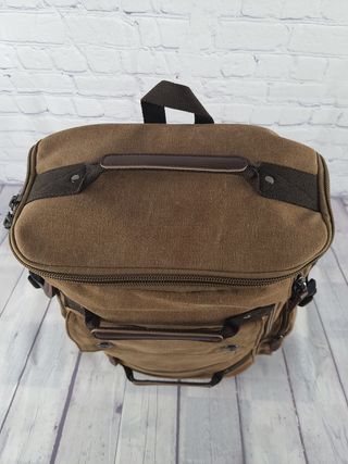 Mochila lona 36L vintage canvas marrón 