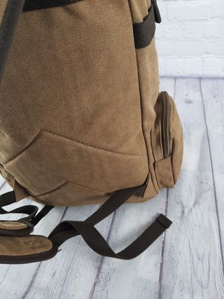 Mochila lona 36L vintage canvas marrón 