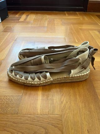Zapatillas de esparto beige