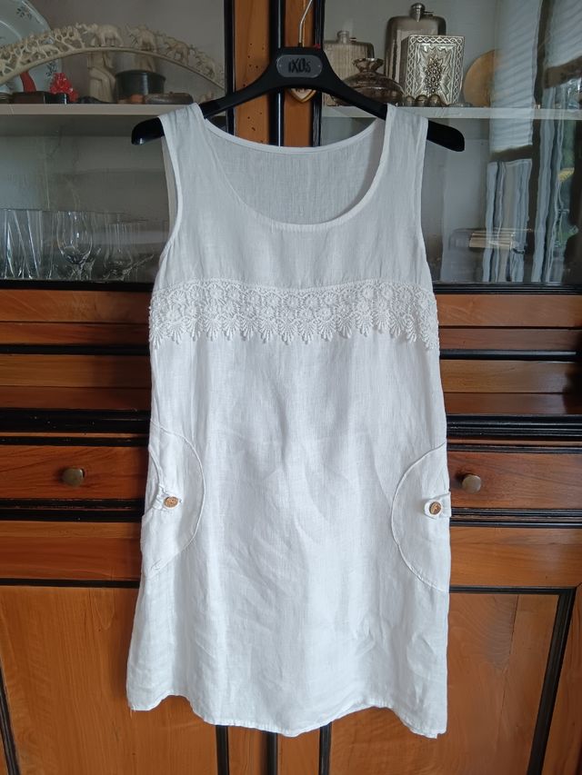 Copricostume puro lino