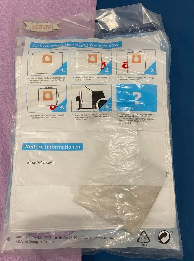 Bolsas aspiradora