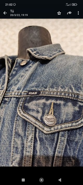 Chaqueta tejana Gas talla M como nueva.