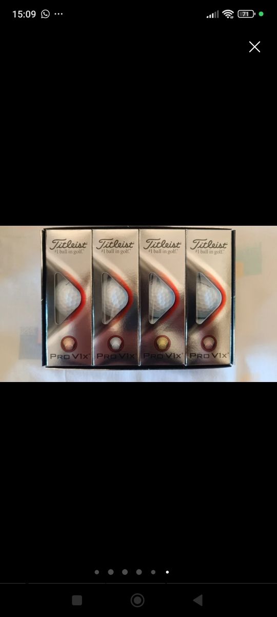 Bolas de golf nuevas por estrenar.