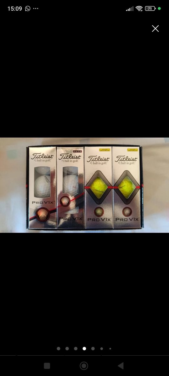 Bolas de golf nuevas por estrenar.