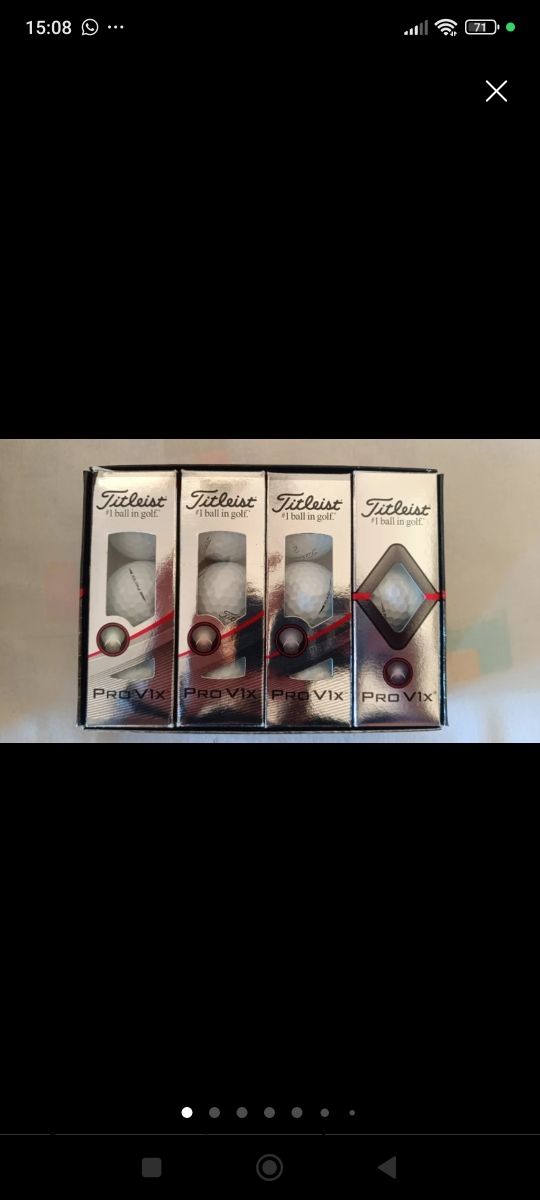 Bolas de golf nuevas por estrenar.