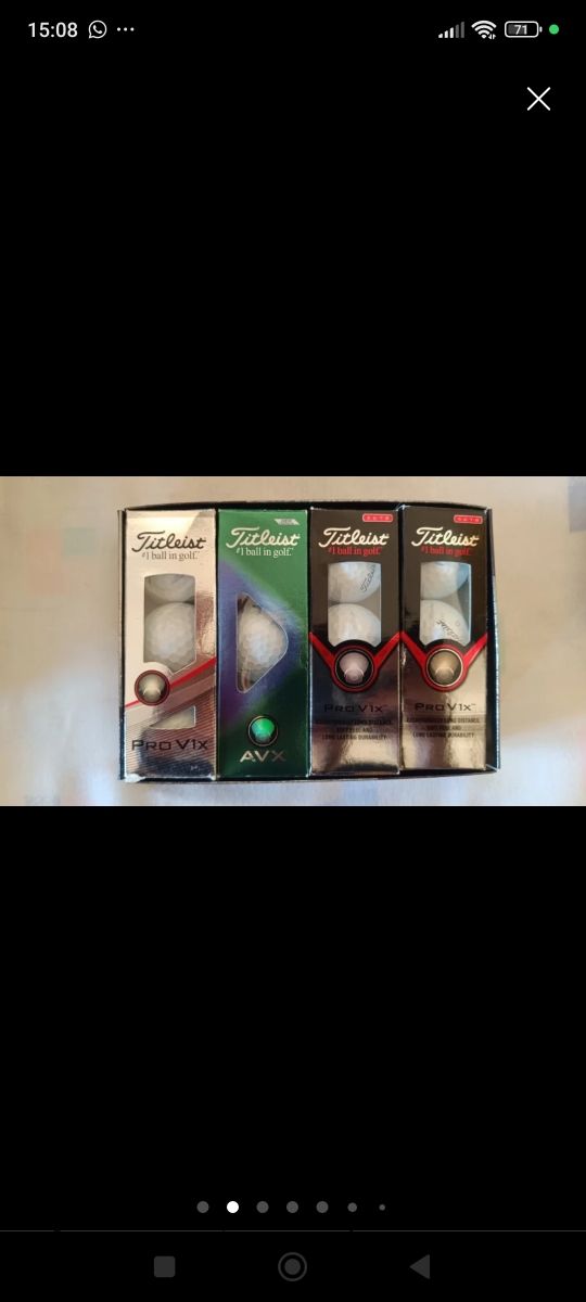 Bolas de golf nuevas por estrenar.