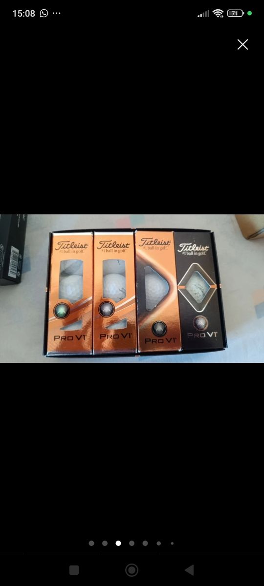 Bolas de golf nuevas por estrenar.