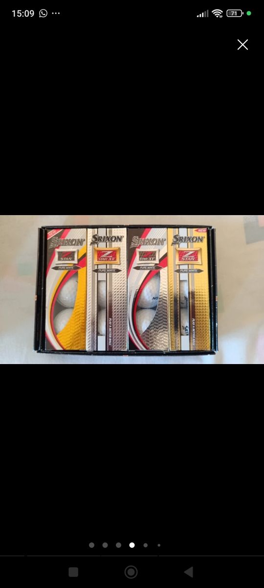 Bolas de golf nuevas por estrenar.
