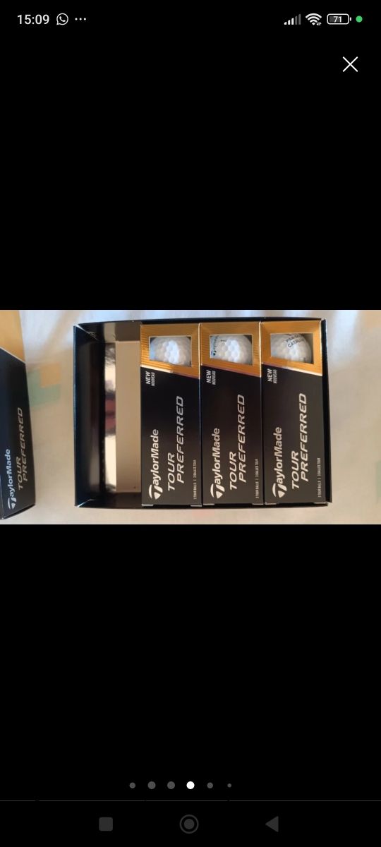 Bolas de golf nuevas por estrenar.