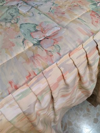 ¡CHOLLO! COLCHAS + CORTINAS a juego tonos claros