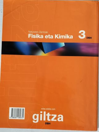 Fisica y química, 3 ESO, Giltza en euskera 