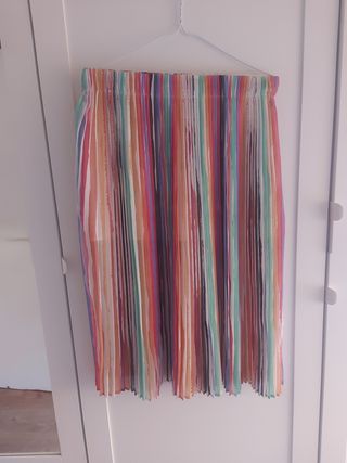 Falda plisada midi